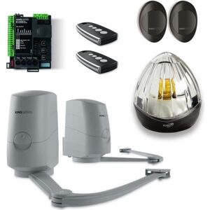 Motorisation portail battant - KING GATES - Mini Modus 24G8 - Bras articulé - Sécurité retour obstacle - 230V - Publicité Motorisation portail battant - KING GATES - Mini Modus 24G8 - Bras articulé - Sécurité retour obstacle - 230V - Publicité