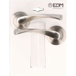 Poignée de porte sur rosace GENERIQUE - Rosette Jeu 707 - Diamètre 50mm - Aluminium - Nickel Satiné - Publicité Poignée de porte sur rosace GENERIQUE - Rosette Jeu 707 - Diamètre 50mm - Aluminium - Nickel Satiné - Publicité