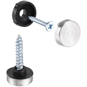 Vis SOURCING MAP 28pcs Cache Vis Miroir 12mm/0.47 Décoratif Capuchon Attaches Couverture Clous Tréfilage Argenté 201 Inox Acier Gris - Publicité Vis SOURCING MAP 28pcs Cache Vis Miroir 12mm/0.47 Décoratif Capuchon Attaches Couverture Clous Tréfilage Argenté 201 Inox Acier Gris - Publicité