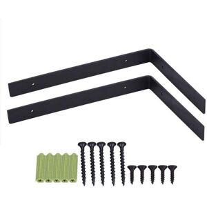 Équerres étagère murale - PZCC - Lot de 2 - Supports pour étagères lourdes - Équerre charge lourde - Supports en L - Publicité Équerres étagère murale - PZCC - Lot de 2 - Supports pour étagères lourdes - Équerre charge lourde - Supports en L - Publicité