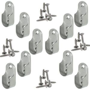 Rail Suspension Meuble Ovale OVA 10 Pièces - Support de tube darmoire penderie pour barre ovale Tringle Cintre Fixation - Publicité Rail Suspension Meuble Ovale OVA 10 Pièces - Support de tube darmoire penderie pour barre ovale Tringle Cintre Fixation - Publicité
