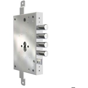 BRAND Serrure en applique droite DOM axe 61mm porte dentrée 3 points coffre acier - Publicité BRAND Serrure en applique droite DOM axe 61mm porte dentrée 3 points coffre acier - Publicité