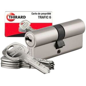 THIRARD Lot de 5 cylindres s?entrouvrant Traffic 6 pour serrure de porte haute sécurité 20 clés identiques Taille - lot de 5 - 30x40mm - Publicité THIRARD Lot de 5 cylindres s?entrouvrant Traffic 6 pour serrure de porte haute sécurité 20 clés identiques Taille - lot de 5 - 30x40mm - Publicité