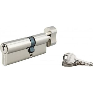 THIRARD - Cylindre à bouton 30 x 50 mm nickelé 3 clés - Publicité THIRARD - Cylindre à bouton 30 x 50 mm nickelé 3 clés - Publicité