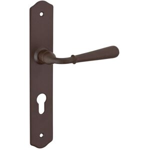 THIRARD - Ensemble de poignées pour porte dentrée Charon trou de cylindre carré 7mm entraxes 195mm acier rouillé - THIRARD Gris - Publicité THIRARD - Ensemble de poignées pour porte dentrée Charon trou de cylindre carré 7mm entraxes 195mm acier rouillé - THIRARD Gris - Publicité