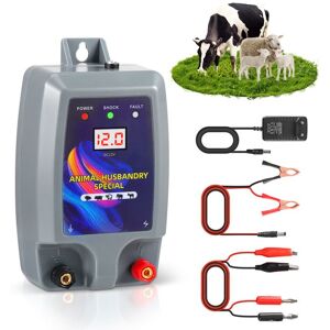 TTLIFE Électrificateur Clôture 12V Pro 10KM Bétail Grands Animaux Élevage Ferme Contrôle Sécurité Parcs Pâturage Résistance - Publicité TTLIFE Électrificateur Clôture 12V Pro 10KM Bétail Grands Animaux Élevage Ferme Contrôle Sécurité Parcs Pâturage Résistance - Publicité