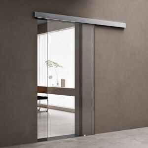 Porte coulissante intérieur 775 x 205cm doporro Amalfi TS19-775 verre de sécurité transparent 8mm poignée ronde Blanc - Publicité Porte coulissante intérieur 775 x 205cm doporro Amalfi TS19-775 verre de sécurité transparent 8mm poignée ronde Blanc - Publicité