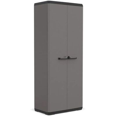 Armoire de rangement KIS 9728000 - Gris foncé/Noir - 3 étagères réglables - Publicité Armoire de rangement KIS 9728000 - Gris foncé/Noir - 3 étagères réglables - Publicité