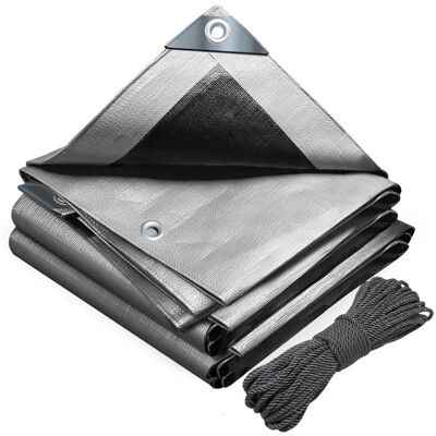 VOUNOT Tarp Imperméable Extérieur 4x6m - Protection Extérieure - Publicité VOUNOT Tarp Imperméable Extérieur 4x6m - Protection Extérieure - Publicité