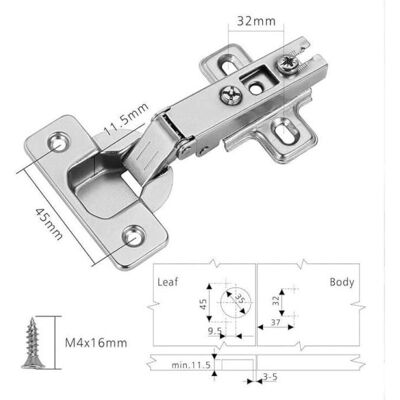 JIANGZHA 2 pièces Recouvrante Charniere Porte Cuisine angle douverture 110 ° de Charniere Porte Placard charnière pour porte meuble de cu - Publicité JIANGZHA 2 pièces Recouvrante Charniere Porte Cuisine angle douverture 110 ° de Charniere Porte Placard charnière pour porte meuble de cu - Publicité