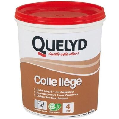 QUELYD Colle déco liège - 1 Kg Marron - Publicité QUELYD Colle déco liège - 1 Kg Marron - Publicité