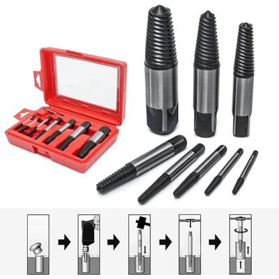 TEMPSA 8Pcs Extracteurs à vis Écrou Boulon Boulon Cassé Stud Remover Facile Hors OUTIL - Publicité TEMPSA 8Pcs Extracteurs à vis Écrou Boulon Boulon Cassé Stud Remover Facile Hors OUTIL - Publicité