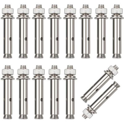 ZENTRONIS 15 Pièces Vis dExpansion Inoxydable Boulon dExpansion en Acier Inoxydable Cheville à Béton Charge Lourd Devoir AncrageM8*60mm - Publicité ZENTRONIS 15 Pièces Vis dExpansion Inoxydable Boulon dExpansion en Acier Inoxydable Cheville à Béton Charge Lourd Devoir AncrageM8*60mm - Publicité