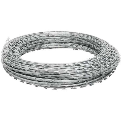 VIDAXL (1 pièce) Fil de fer barbelé rouleau hélicoïdal acier galvanisé 100 m8 kg - Chaîne câble & corde hfw929985 Gris - Publicité VIDAXL (1 pièce) Fil de fer barbelé rouleau hélicoïdal acier galvanisé 100 m8 kg - Chaîne câble & corde hfw929985 Gris - Publicité