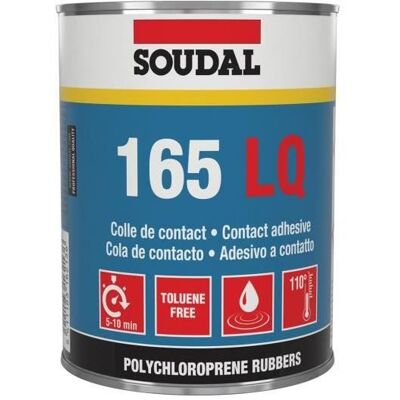 Soudal 165 Colle néoprène liquide - Colle - Publicité Soudal 165 Colle néoprène liquide - Colle - Publicité