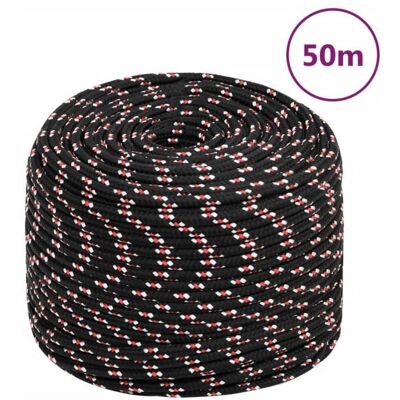 vidaXL Corde marine noire et rouge - 6 mm 50 m - Ligne de bateau & bobine de quai - Publicité vidaXL Corde marine noire et rouge - 6 mm 50 m - Ligne de bateau & bobine de quai - Publicité