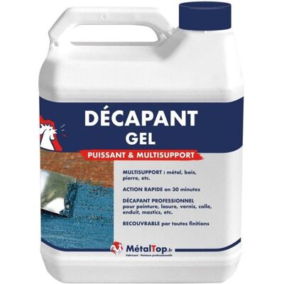 Decapant Gel - 1 Kg - Metaltop - Incolore - Publicité Decapant Gel - 1 Kg - Metaltop - Incolore - Publicité