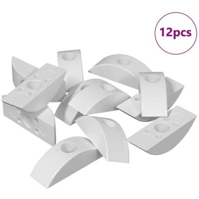 VIDAXL BURKE@ Blanc Rondelle en demi-lune 12 pcs Blanc M6 Polypropylène 0.02 kg Haute qualité A13916 Blanc - Publicité VIDAXL BURKE@ Blanc Rondelle en demi-lune 12 pcs Blanc M6 Polypropylène 0.02 kg Haute qualité A13916 Blanc - Publicité