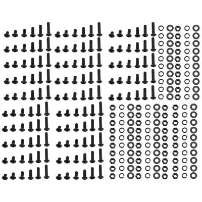 Lot de 300 vis M3 - Shipenophy - Noir - Acier allié - Tête ronde - Écrous + rondelles - Assortiment - Hexagonale creuse - Publicité Lot de 300 vis M3 - Shipenophy - Noir - Acier allié - Tête ronde - Écrous + rondelles - Assortiment - Hexagonale creuse - Publicité