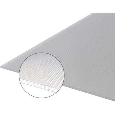 Plaque en polycarbonate translucide 10mm - Résistante aux chocs - Publicité Plaque en polycarbonate translucide 10mm - Résistante aux chocs - Publicité