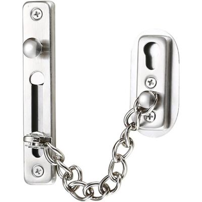 ZEMINPEOEL Chaîne de sécuritéchaîne de porte en acier inoxydable 304serrure à chaîne de porte avec vis Gris - Publicité ZEMINPEOEL Chaîne de sécuritéchaîne de porte en acier inoxydable 304serrure à chaîne de porte avec vis Gris - Publicité