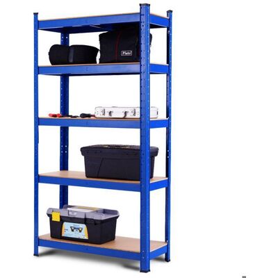 Meuble de Rangement Multi-Usage à 5 Niveaux COSTWAY Charge 130KG par Niveau Étagère de Garage pour Atelier Cuisine Entrepôt Bleu - Publicité Meuble de Rangement Multi-Usage à 5 Niveaux COSTWAY Charge 130KG par Niveau Étagère de Garage pour Atelier Cuisine Entrepôt Bleu - Publicité