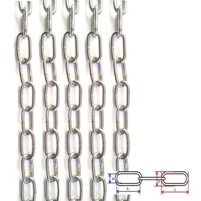 FP INOX Chaine Diamètre 3mm inox A2 VENDU AU METRE - Publicité FP INOX Chaine Diamètre 3mm inox A2 VENDU AU METRE - Publicité