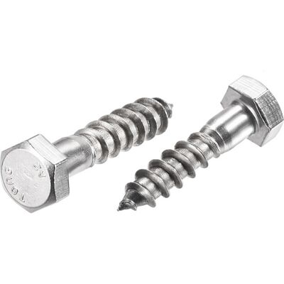 Vis à tête hexagonale SOURCING MAP Hexagonal Tire-fond M8 x 30mm 304 Inox Acier Demi-fil Autotaraudeuse Boulons pour Bois Vis 10Pcs Gris - Publicité Vis à tête hexagonale SOURCING MAP Hexagonal Tire-fond M8 x 30mm 304 Inox Acier Demi-fil Autotaraudeuse Boulons pour Bois Vis 10Pcs Gris - Publicité