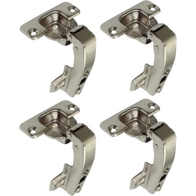 lot de 4 charnières Invisibles 90° clipsable - pour porte de meuble dangle à une seule porte - avec amortisseur et clip - 35mm - Publicité lot de 4 charnières Invisibles 90° clipsable - pour porte de meuble dangle à une seule porte - avec amortisseur et clip - 35mm - Publicité