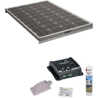 Pack ANTARION Panneau solaire 160W camping car + Kit de pose solaire avec régulateur de charge PWM 1 - Publicité Pack ANTARION Panneau solaire 160W camping car + Kit de pose solaire avec régulateur de charge PWM 1 - Publicité
