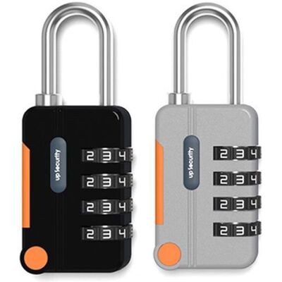 Cadenas à Combinaison 4 Chiffres - LEOCLOTHO - 2 Pièces - Acier Inoxydable - Noir - Publicité Cadenas à Combinaison 4 Chiffres - LEOCLOTHO - 2 Pièces - Acier Inoxydable - Noir - Publicité