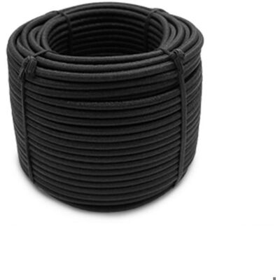 Bobine rouleau de tendeur élastique - 25 mètres x 8 mm - Noir - Linxor Noir - Publicité Bobine rouleau de tendeur élastique - 25 mètres x 8 mm - Noir - Linxor Noir - Publicité