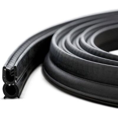 STEIGNER 3m Joint détanchéité en caoutchouc EPDM - profil U - 9x22mm (lxh) - insert en acier - noir Noir - Publicité STEIGNER 3m Joint détanchéité en caoutchouc EPDM - profil U - 9x22mm (lxh) - insert en acier - noir Noir - Publicité