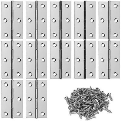 Charnières en Acier Inoxydable Charnière de Porte Meuble Charnière Connecteurs avec Vis pour La Maison Meubles Matériel Armoire - Publicité Charnières en Acier Inoxydable Charnière de Porte Meuble Charnière Connecteurs avec Vis pour La Maison Meubles Matériel Armoire - Publicité