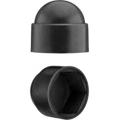 Cache-écrous M10 pour clé de 17 Noir 50 pcs. Publicité Cache-écrous M10 pour clé de 17 Noir 50 pcs. Publicité