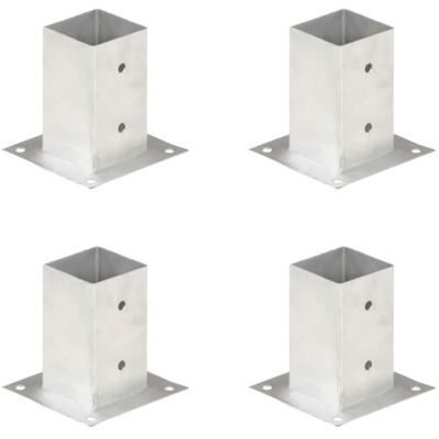 vidaXL Ancrages pour Poteaux 4 pcs Métal Galvanisé 81 mm - Ancrages pour Poteaux - Publicité vidaXL Ancrages pour Poteaux 4 pcs Métal Galvanisé 81 mm - Ancrages pour Poteaux - Publicité