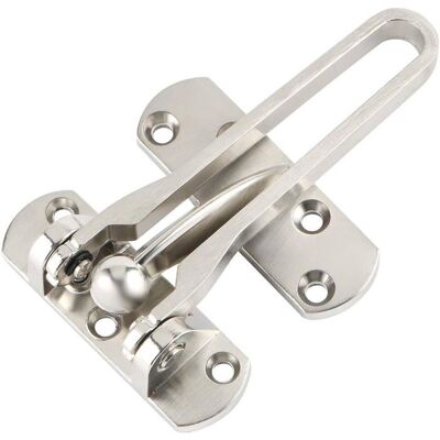 ®TONLRGY Serrure à chaîne pour porte dentrée serrure à barre pivotante sécurité à chaîne nickel brossé EMS570-LS - Publicité ®TONLRGY Serrure à chaîne pour porte dentrée serrure à barre pivotante sécurité à chaîne nickel brossé EMS570-LS - Publicité