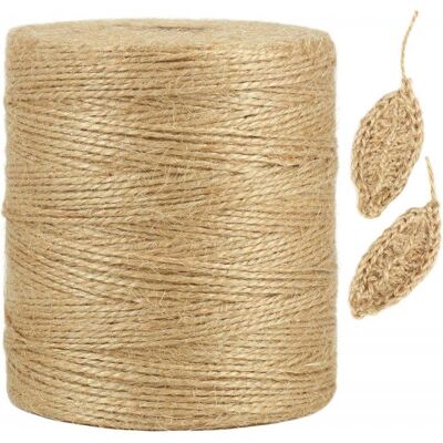 ARTICLES DUSAGE QUOTIDIEN Corde en chanvre naturel - 15 mm x 300 m - Corde en jute - Ficelle - Corde fine marron - Deux brins - Pour le bricolage le Marron - Publicité ARTICLES DUSAGE QUOTIDIEN Corde en chanvre naturel - 15 mm x 300 m - Corde en jute - Ficelle - Corde fine marron - Deux brins - Pour le bricolage le Marron - Publicité