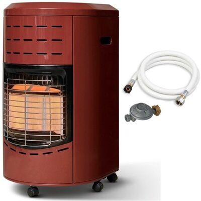 Chauffage dappoint à gaz Calgary - FAVEX - Intérieur - Poêle à gaz Infrarouge - 42 kW - Tuyau et détendeur inclus - 40 m² Rouge Noir - Publicité Chauffage dappoint à gaz Calgary - FAVEX - Intérieur - Poêle à gaz Infrarouge - 42 kW - Tuyau et détendeur inclus - 40 m² Rouge Noir - Publicité