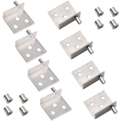 Lot de 4 charnières pivotantes à arbre dissimulé pour porte darmoire en bois avec goupille pour porte darmoire en b... Publicité Lot de 4 charnières pivotantes à arbre dissimulé pour porte darmoire en bois avec goupille pour porte darmoire en b... Publicité
