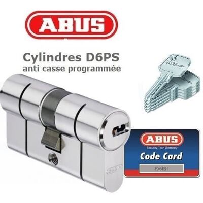 Cylindre de sécurité pour porte barillet 30 x 60 mm D6PS ABUS 5 clés - Publicité Cylindre de sécurité pour porte barillet 30 x 60 mm D6PS ABUS 5 clés - Publicité