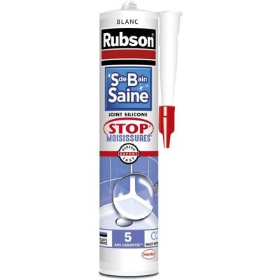 RUBSON Saine Stop Moisissures - Mastic - Blanc - 280ml - Publicité RUBSON Saine Stop Moisissures - Mastic - Blanc - 280ml - Publicité