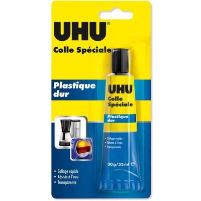 Uhu Colle Plastique - 30g/33ml - Adhésif - Publicité Uhu Colle Plastique - 30g/33ml - Adhésif - Publicité