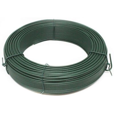 Fil de tension en acier galvanisé plastifié pour grillage ou autre - 100 m x 2.7mm Ø - Vert - Linxor Vert - Publicité Fil de tension en acier galvanisé plastifié pour grillage ou autre - 100 m x 2.7mm Ø - Vert - Linxor Vert - Publicité