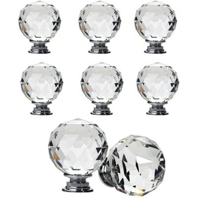 ARTICLES DUSAGE QUOTIDIEN Lot de 8 boutons de tiroir sphériques en cristalPoignée Bouton de Porte forme Diamètre 30mm Cristal Clair Boutons darmoire Mant - Publicité ARTICLES DUSAGE QUOTIDIEN Lot de 8 boutons de tiroir sphériques en cristalPoignée Bouton de Porte forme Diamètre 30mm Cristal Clair Boutons darmoire Mant - Publicité