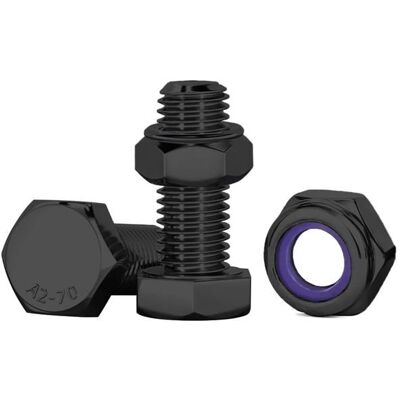 WEEWA Boulons Et écrous M8 10 Pcs Noir Boulons à Six Pans Avec écrous Assortiment M8 X 20mm Acier Inoxydable A2 V2A Vis Inox Et écrous - Publicité WEEWA Boulons Et écrous M8 10 Pcs Noir Boulons à Six Pans Avec écrous Assortiment M8 X 20mm Acier Inoxydable A2 V2A Vis Inox Et écrous - Publicité