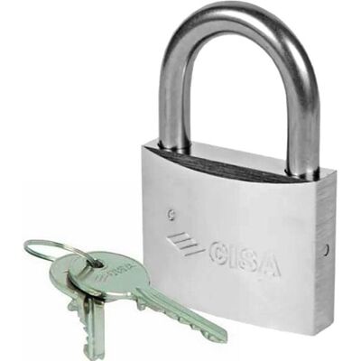 CISA Cadenas exterieur en inox 60 mm robuste et étanche résistant aux intempéries 2 clés - Publicité CISA Cadenas exterieur en inox 60 mm robuste et étanche résistant aux intempéries 2 clés - Publicité