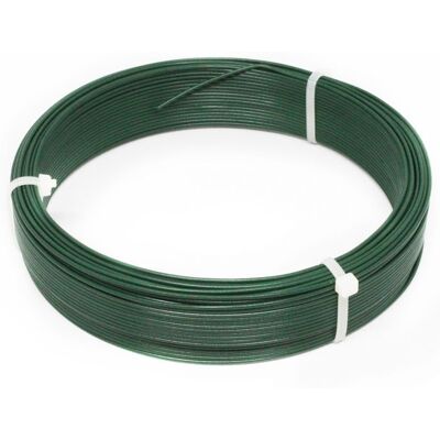 Fil dattache en acier galvanisé plastifié pour grillage ou autre - 50 m x 1.5mm Ø - Vert - Linxor Vert - Publicité Fil dattache en acier galvanisé plastifié pour grillage ou autre - 50 m x 1.5mm Ø - Vert - Linxor Vert - Publicité