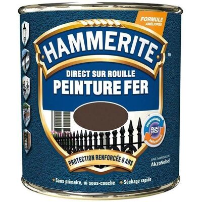 HAMMERITE - Direct sur rouille forgé - Chestnut - Peinture - Publicité HAMMERITE - Direct sur rouille forgé - Chestnut - Peinture - Publicité