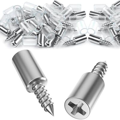 EVIRON 30 Pièces Taquet EtagereSupport ÉtagèreSupport déTagère avec Protection en CaoutchoucEtagere Supports de Plaque en Fer Nickelé - Publicité EVIRON 30 Pièces Taquet EtagereSupport ÉtagèreSupport déTagère avec Protection en CaoutchoucEtagere Supports de Plaque en Fer Nickelé - Publicité